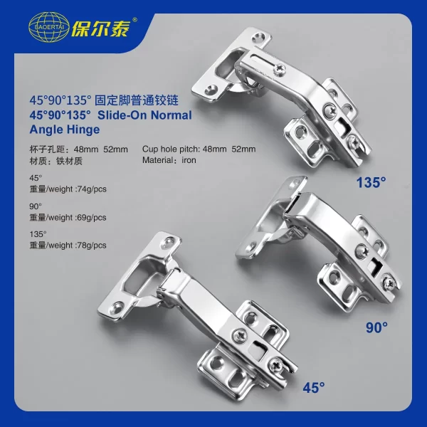 Angle Hinge Slide-On Cabinet Hinge Wholesale (1)
